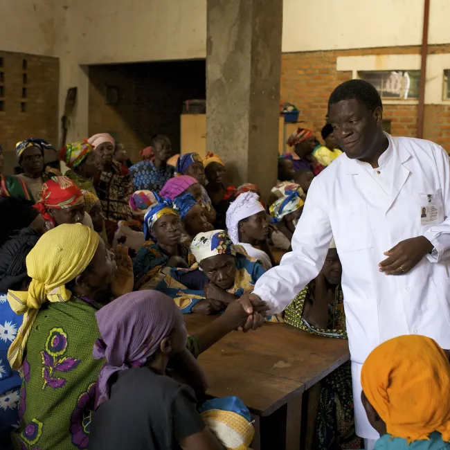 Dr. Denis Mukwege at Panzi Hospital in Congo. Photo: Endre Vestvik / Norwegian Church Aid.